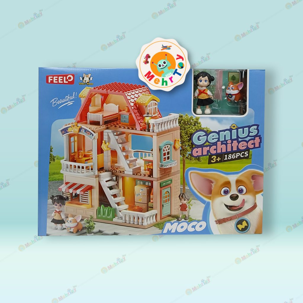 خانه عروسکی موکو 186 قطعه برند FEELO