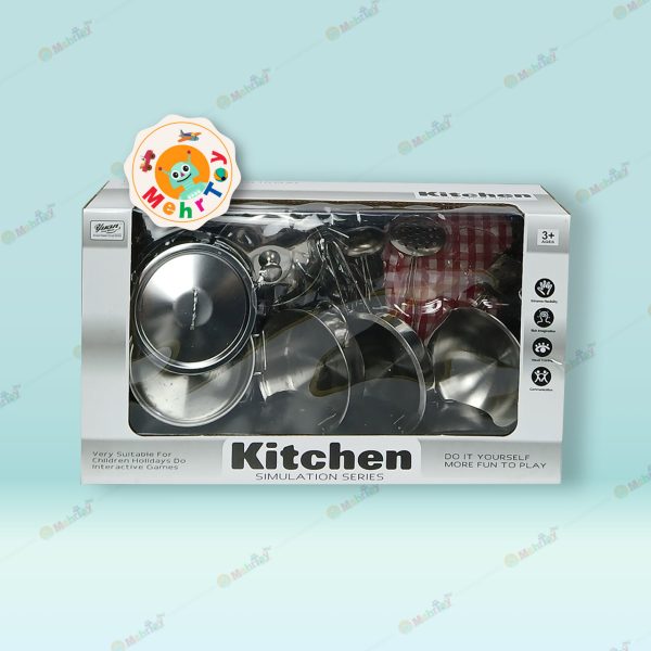 اسباب بازی ست ظروف و قابلمه استیل