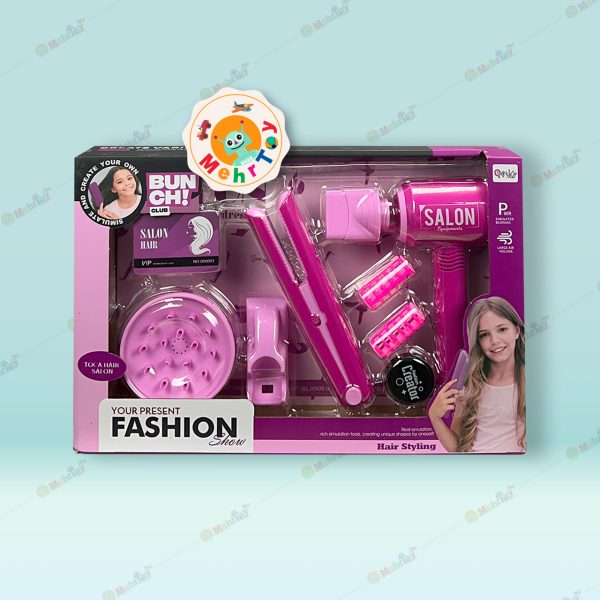 اسباب بازی ست سشوار و اتو مو باتری خور FASHION SHOW