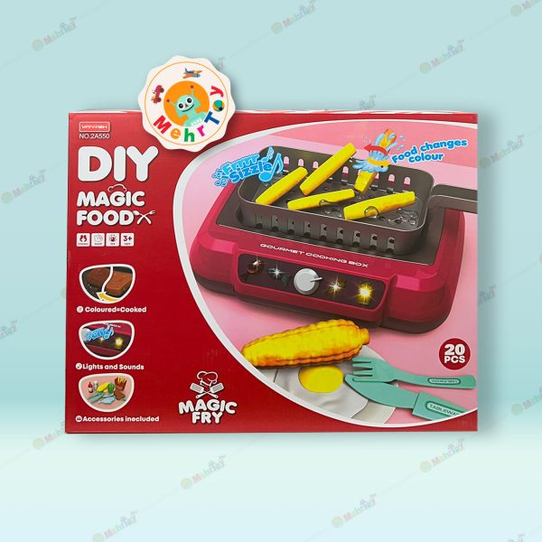 دستگاه سرخ کن اسباب بازی 20 قطعه DIY MAGIC FOOD