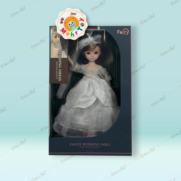 عروسک پرنسس با لباس عروس WEDDING DRESS