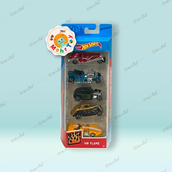 ست ماشین های فلزی هات ویلز 5 عددی HOT WHEELS