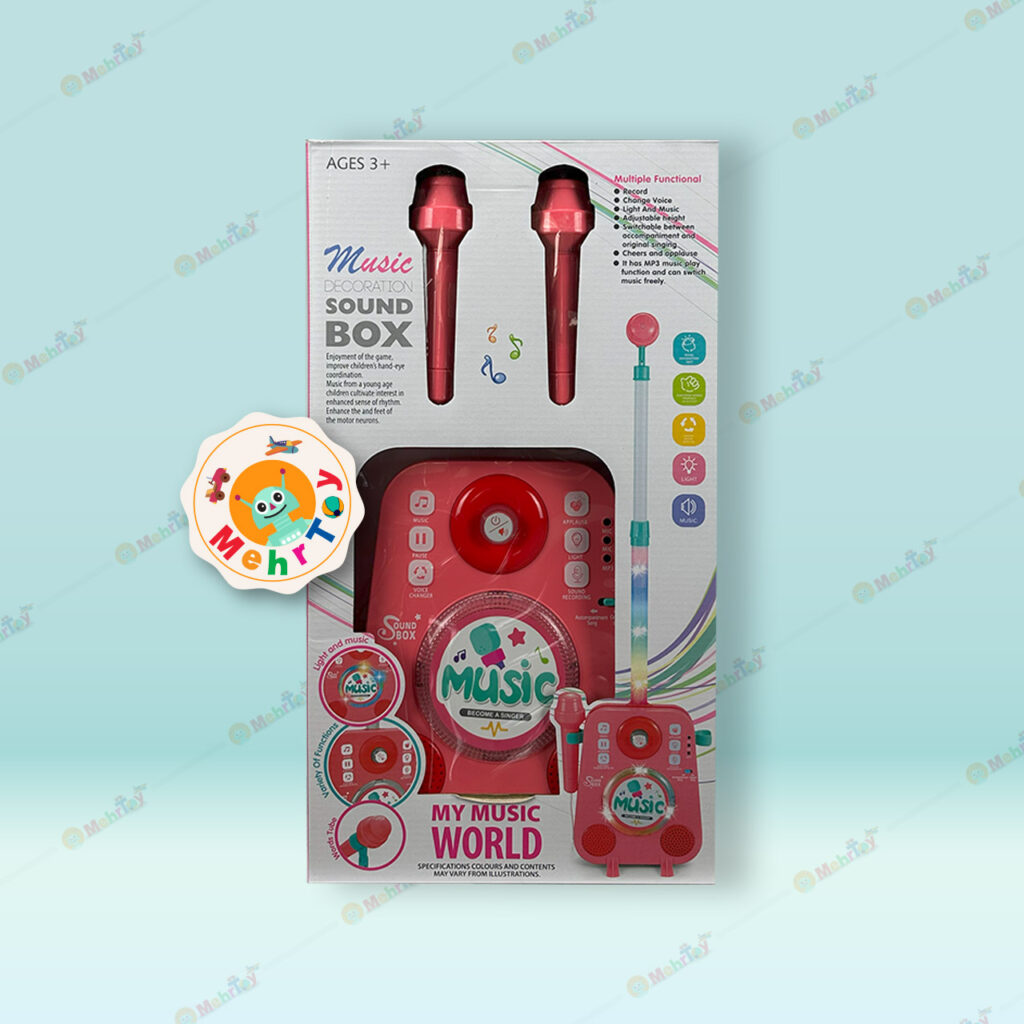 اسباب بازی موزیک باکس با دو میکروفن SOUND BOX