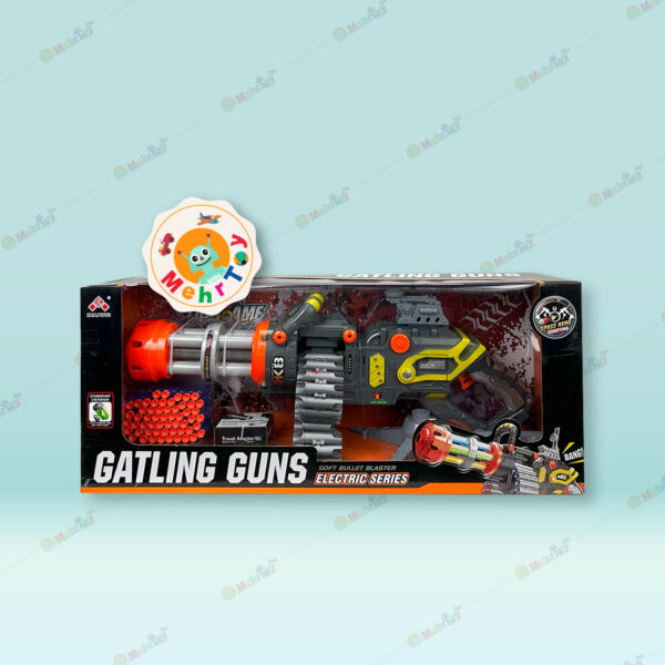 اسباب بازی تفنگ مسلسل رگباری شارژی GATLING GUNS