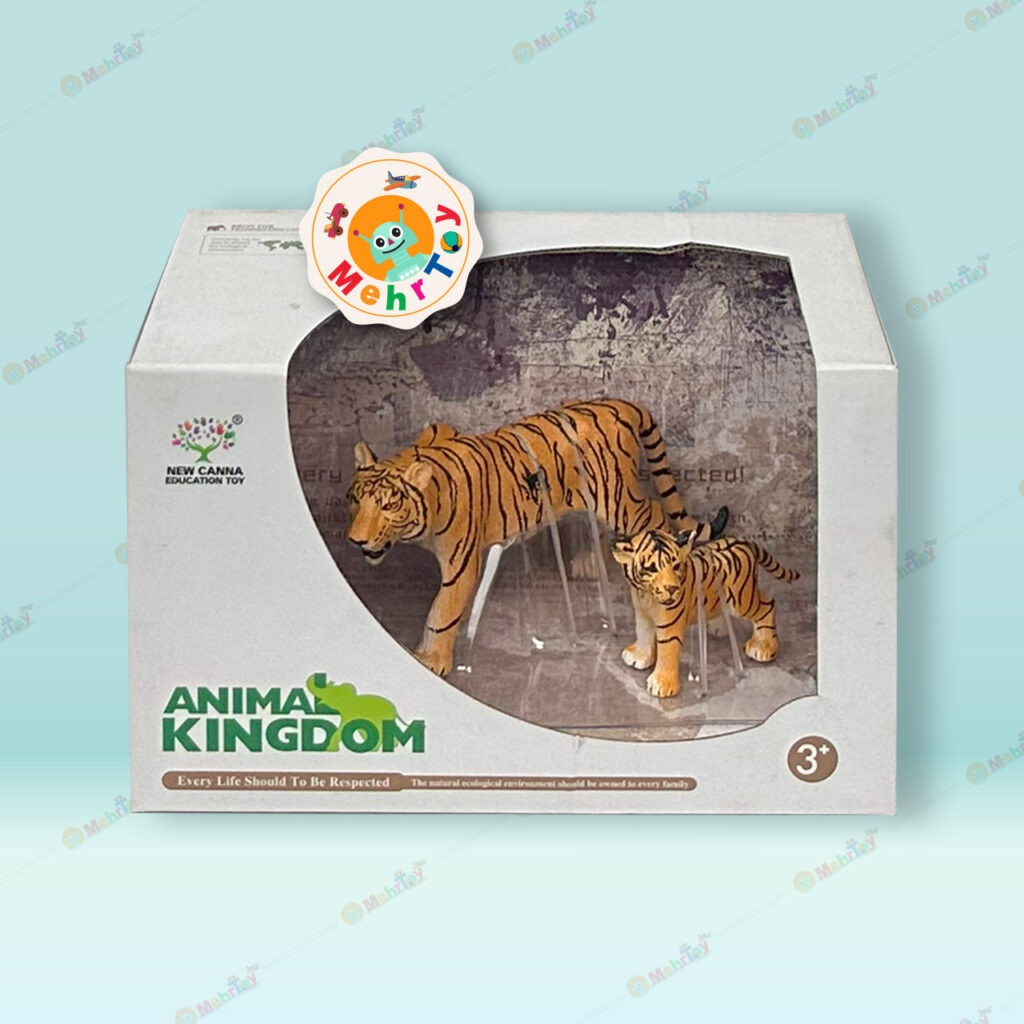 فیگور حیوانات ببر به همراه بچه ANIMAL KINGDOM