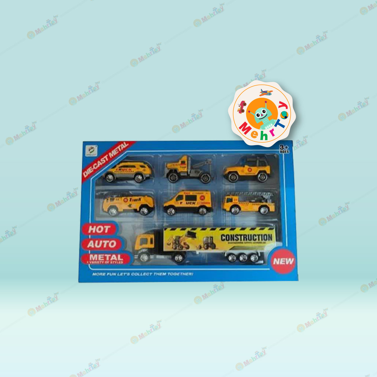 8534-3 ست ماشین فلزی سری راهسازی 7 عددی